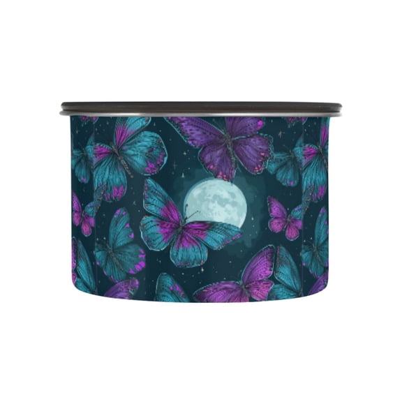 500ML Food Storage Container Food Storage Tank Coffee Storage Container 304 Food Grade Stainless Steel Corrosion Resistant Butterflies