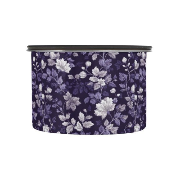 500ML Food Storage Container Food Storage Tank Coffee Storage Container 304 Food Grade Stainless Steel Corrosion Resistant Colorful Vector Floral Art