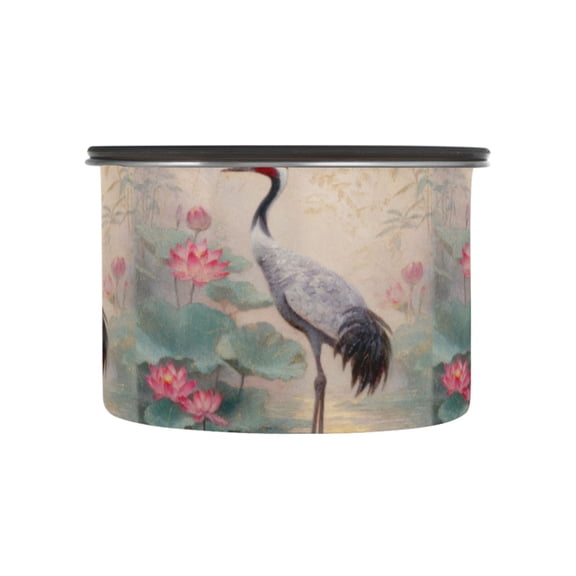 500ML Food Storage Container Food Storage Tank Coffee Storage Container 304 Food Grade Stainless Steel Corrosion Resistant Poised Crane Water