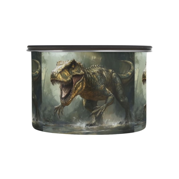 500ML Food Storage Container Food Storage Tank Coffee Storage Container 304 Food Grade Stainless Steel Corrosion Resistant Super Cool Dinosaur