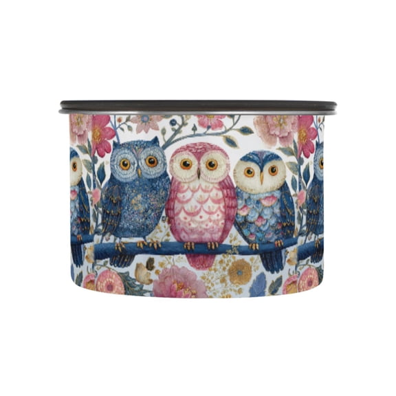 500ML Food Storage Container Food Storage Tank Coffee Storage Container 304 Food Grade Stainless Steel Corrosion Resistant Three Owls