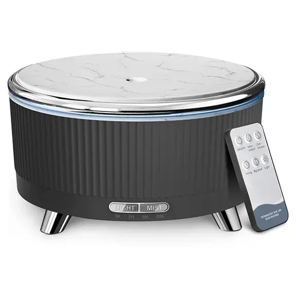 500ML Large Capacity Essential Oil Diffuser, Ultrasonic Aromatherapy Diffuser with 7 Color LED Lights with Remote Control, Cool Mist Humidifier, Timed Mist, Auto Shut-Off#Summervibes