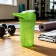 thumbnail image 1 of 500ML Protein Shaker Bottle Handheld Mixing Cup with Blender Ball Scale Straw BPA-Free Plastic for Gym Workout Sports Running, 1 of 6