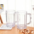 thumbnail image 1 of 500ML Transparent Beer Mug Plastic Unbreakable Breakfast Milk Coffee Juice Water Cup Barware Drinkware for Home Party Bar KTV, 1 of 6