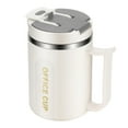 thumbnail image 1 of 500Ml Insulated Stainless Steel Travel Coffee Mug with Handle And Lid, Includes Folding Spoon, Vacuum Flask for Hot And Cold Beverages, Juices, And Soup Harlik, 1 of 8