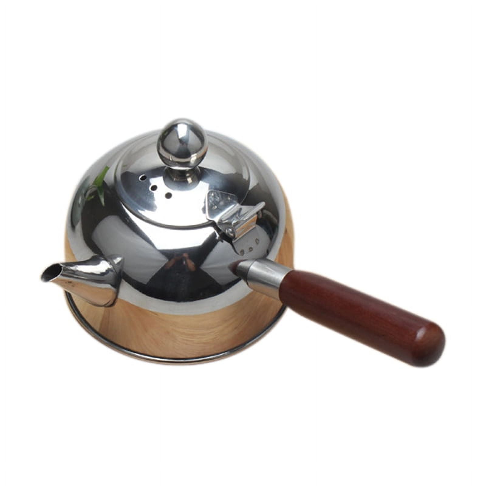 gas kettle boilers outdoor 500Ml Single Handle Water Kettle Induction Samll Coffee Milk Tea Pot 304  Stainless Steel Outdoor Water Boiler Drinkware Gas Silver