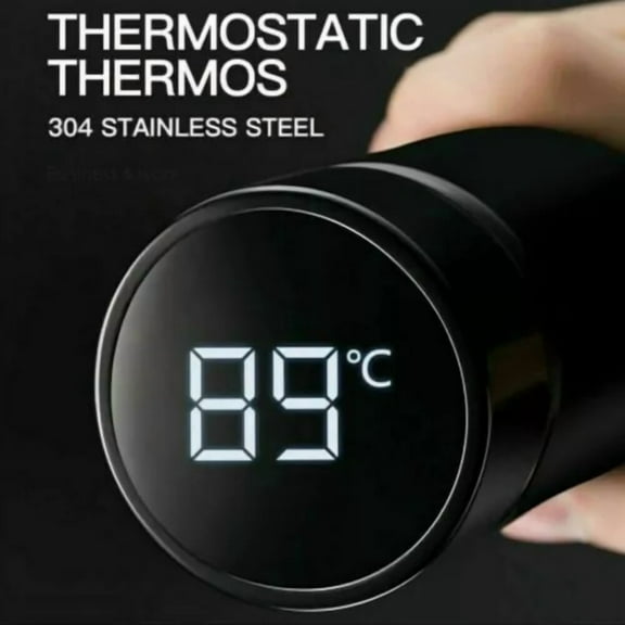 500Ml Vacuum Sealed Steel Thermos Insulated Coffee Cup Travel Mug Led Display Us