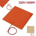 500Mm 220V 1400W Silicone Heater Mat Pad For Printer Heated Bed Heating