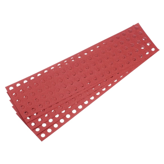 500PCS 18650 Lithium Battery Insulator Rings, Hollow Electrical Insulation Ring Adhesive Paper Cardboard Sticker, Red