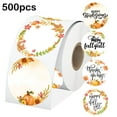 thumbnail image 1 of 500PCS Autumn Thermal Stickers 2 inch Fall Maple Leaves Direct Thermals Labels Harvest Fall Pumpkins Mushrooms Direct Name Printer Tags for Small Business Price DIY, 1 of 5