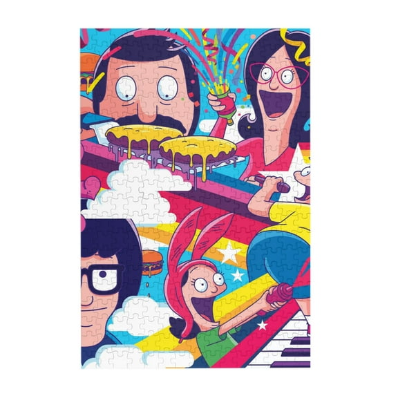 500PCS Bob'S Burgers (23) Jigsaw Puzzles Cartoon Anime Picture Puzzle Birthday Present Game For Teen And Adults