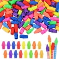thumbnail image 1 of 500PCS Caps Pencil Erasers Chisel Shape Eraser Latex Free Toppers, 1 of 4