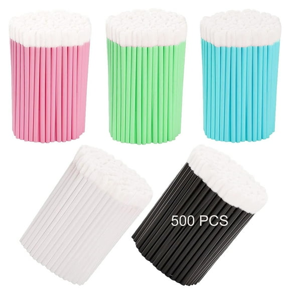 500PCS Disposable Lip Brushes Lip Wands Applicators Disposable,Lip Applicator Make Up Brush Lipstick Brush,Lint Free Lip Applicator Tester Wands,Makeup Applicator Brushes Beauty Tool Kits
