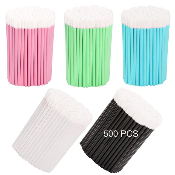 500PCS Disposable Lip Brushes Lip Wands Applicators Disposable,Lip Applicator Make Up Brush Lipstick Brush,Lint Free Lip Applicator Tester Wands,Makeup Applicator Brushes Beauty Tool Kits
