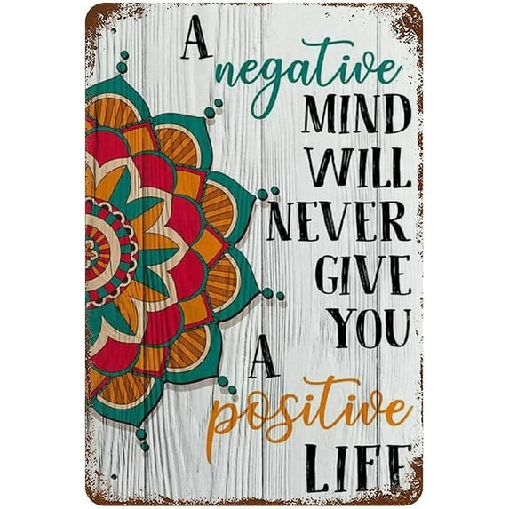 500PCS Jigsaw Puzzles Antique A Negative Mind Will Never Give You A Positive Life Retro Party Decoration 20x15 Inch