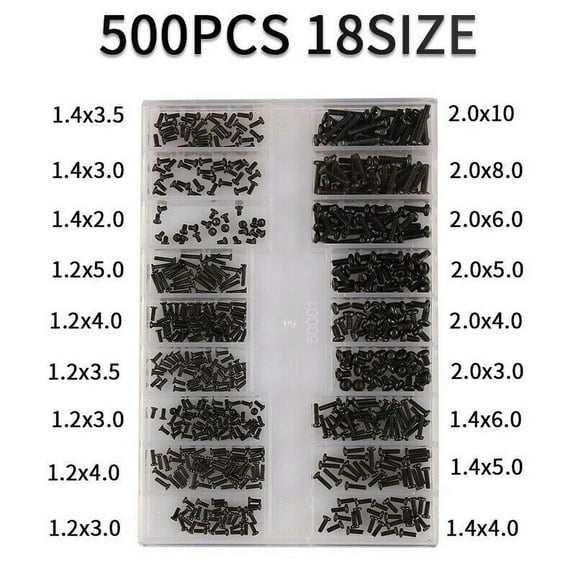 500PCS Laptop Notebook Computer Repair Screws Kit for Lenovo Samsung HP IBM Hard Disk SATA Computer Notebook Laptop Screws