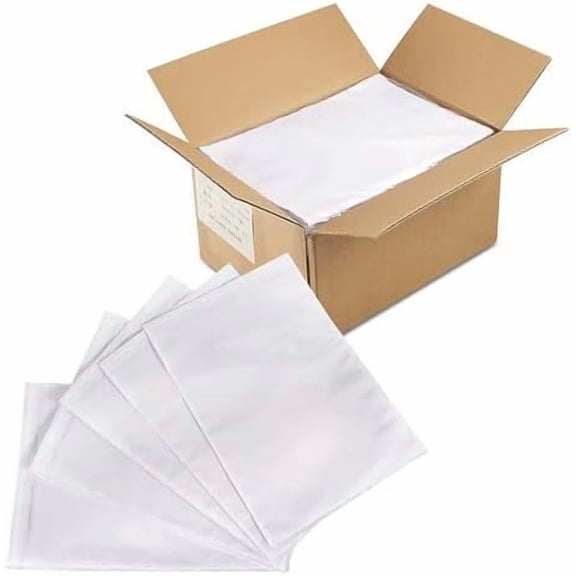 500PCS Packing Slip Pouches 9.5"x 13.4" Fit For 9.5"x 12" inch Packing List Envelopes,Self-Adhesive Mailing/Shipping Pouch Enclosed Bags for Packing Slips/Invoice/Labels Lettter Envelope Mailers