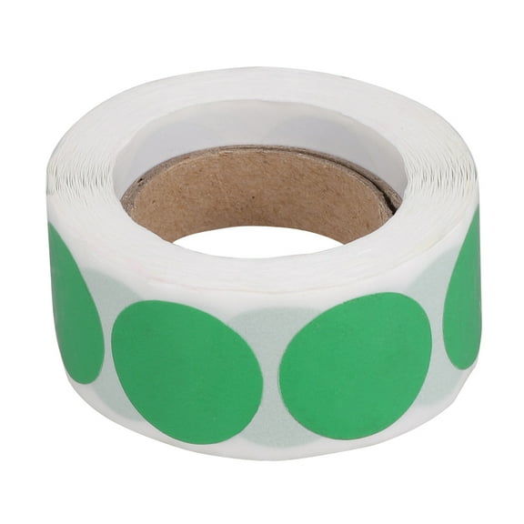 DEEPCRAFF Round Sticker Labels Adhesive Stickers Green 500PCS Per Roll