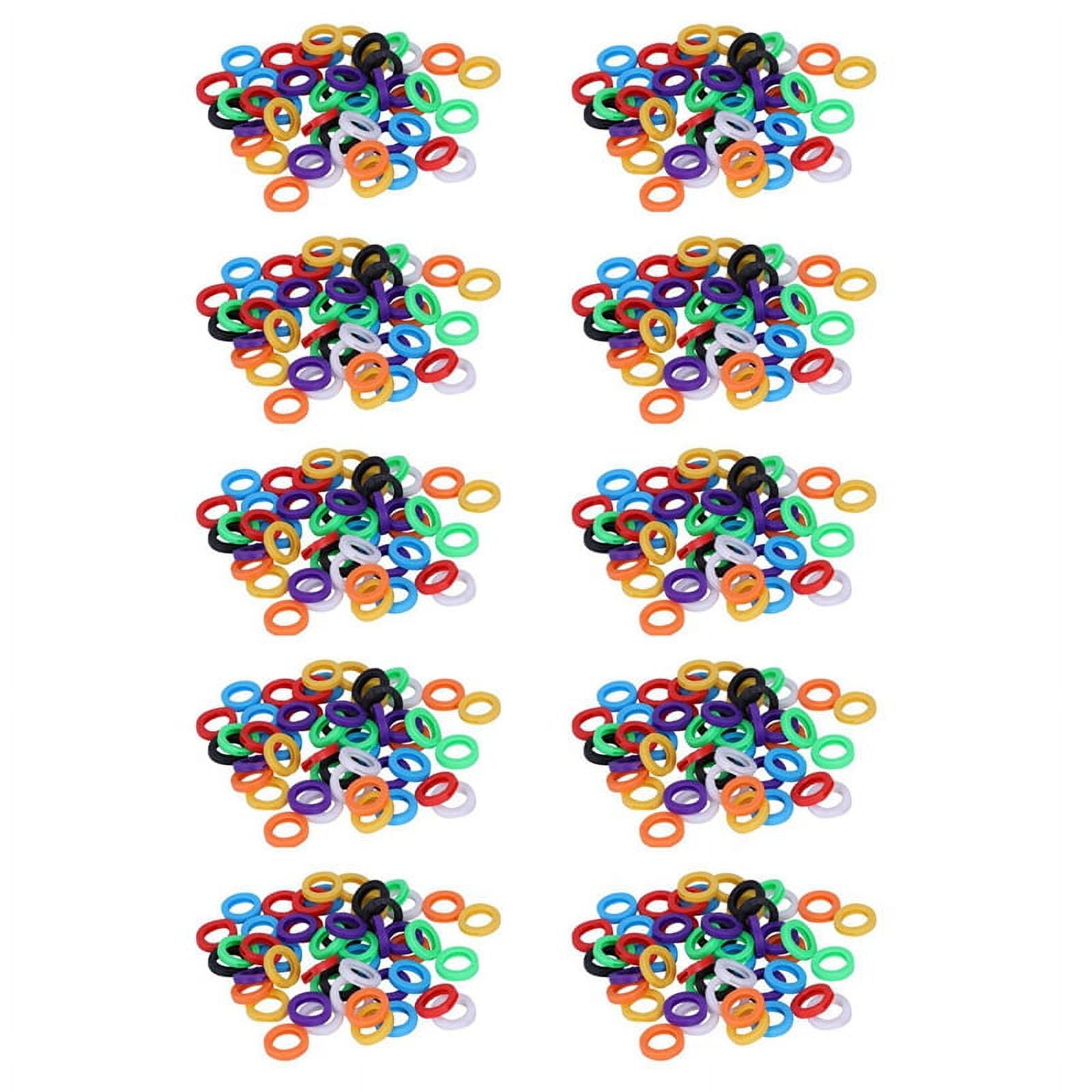 500PCS Small Size ID Identify Key Ring Cap Tag