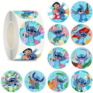 500PCS Stitch Stickers 10 Styles Sticker Rolls Cartoon Stickers Party Vinyl Stickers(500 Per Roll)
