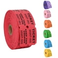 thumbnail image 1 of 500Pc Color Tearable Admission Coupon Voucher, Prize Draw Ticket With Random Numbers, Red - 250 Pairs Of Tear-Off Stubs, 500Pcs Per Roll - For Event Entry, Prize Giveaways,, 1 of 3