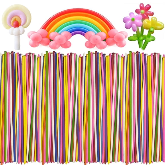 500Pcs 260 Long Balloons, Twisting Animal Balloons Assorted Color - Thickening Latex Magic Long Balloon for Animals Modeling Wedding Birthday Party Decorations VT04