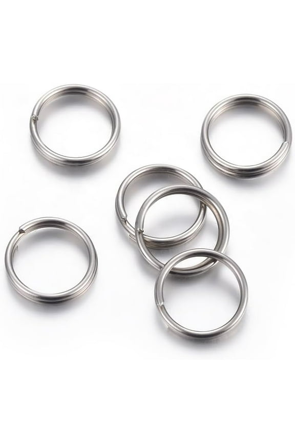 500Pcs 304 Stainless Steel Split Rings Double Loops Jump Rings Stainless Steel Color Small Key Rings for Crafts Metal Ring Connection for DIY Necklaces Bracelets Jewelry Making 5x1mm
