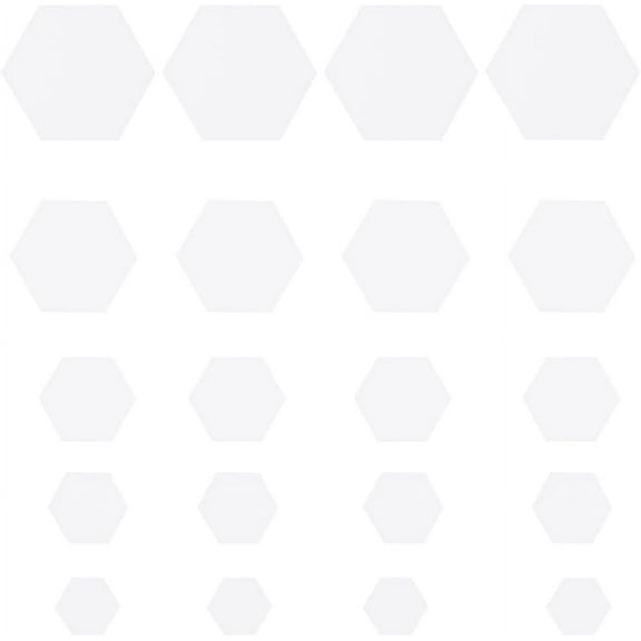 500Pcs 5 Sizes Elongated English Paper Piecing 8mm 10mm 12mm 16mm 22mm Shapes Paper Quilting Templates Patchwork Piecing Stencil Supplies for DIY Patchwork Sewing Crafts