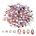 thumbnail image 1 of Uxcell Mixed AB Colorful Rhinestones for Nail DIY Craft Party Decorations Rose Red AB, 1 of 7