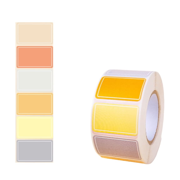 500Pcs Adhesive Name Stickers Writable Label Stickers Labels Waterproof Labels for Condiment Jar Clothes