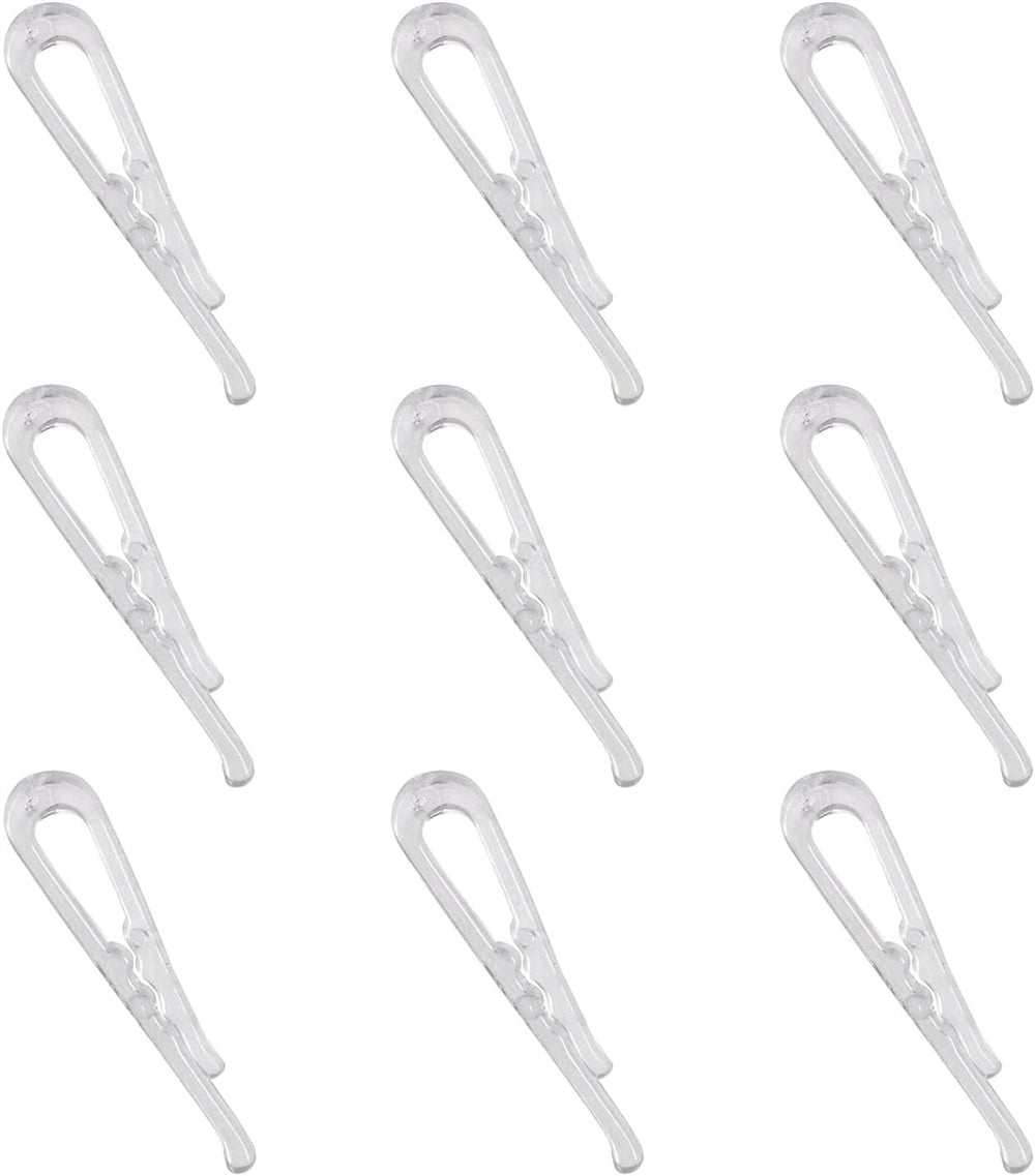 500 Pcs Clear Plastic Alligator Clips - Strong Grip, Invisible Design For Office, DIY, Kitchen