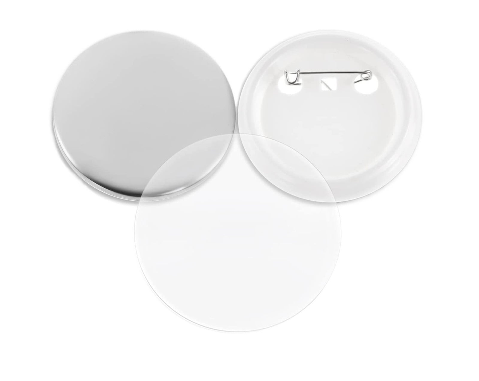 500Pcs Blank Badge Pin Button Maker Parts Material Supplies 32MM DIY Button Maker Making Punch Press Machine Material Part