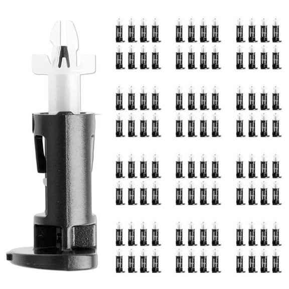 500Pcs CPU Heatsink Mount Pin Cooler Cooling Fan Fastener Mounting Clip for 775/1150/1155/1156/1366 Socket,500 x Mounting Clip,black & white