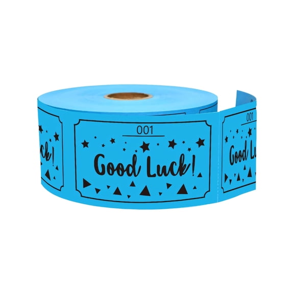 500Pcs Check-In Ticket Roll Paper Raffle Tickets with Numbered Tear-Off Panels and Fill-In Contact Lines for Prize Entry