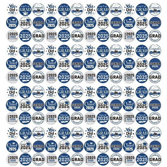 500 Count Class of 2025 Graduation Sticker 1Inch For Seal Envelope Card Wrapping