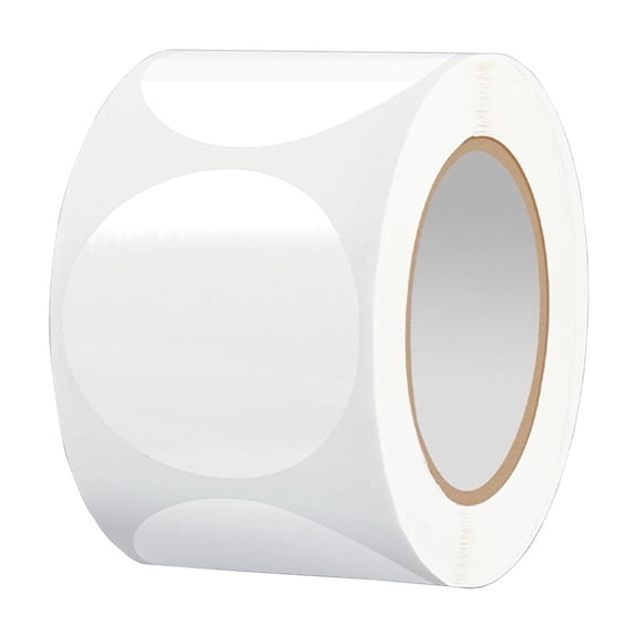 500Pcs Clear PVC Seal Sticker Wrapping Labels Round Seal Sticker for Envelopes Cards Mailing Box Candy Bag Wrapping