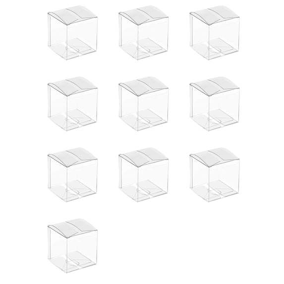 500Pcs Clear Plastic Boxes for Gifts Pvc Packing Box Gift Packaging — free download