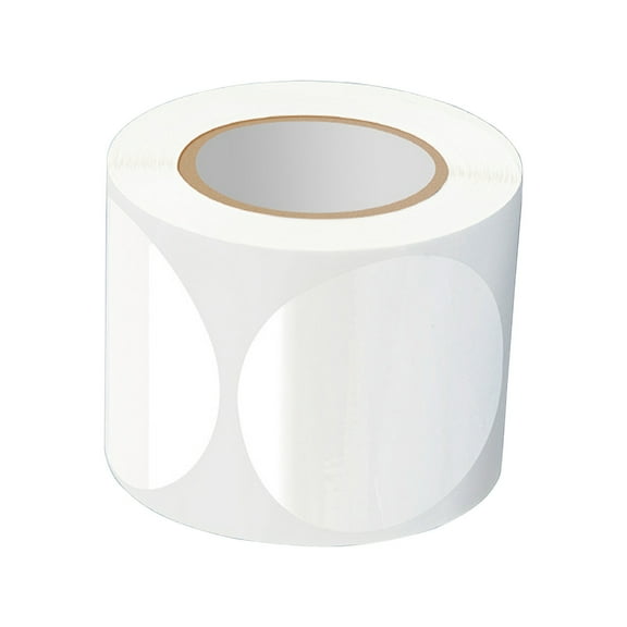 500Pcs Clear Round Seal Sticker Self-Adhesive PVC Sticker Wrapping Labels for Seal Envelopes Card Mailing Box Packaging
