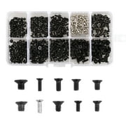 500Pcs Computer Repair Screw Kit, EEEkit M2 M2.5 M3 Flat Cross Head Replacement Screw Set for Laptop