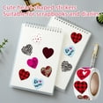 thumbnail image 1 of 500Pcs Cute Heart Stickers - Adorable Self-Adhesive Heart Shaped Decals - For Scrapbooking, Party Decorations, Diary Journaling, Craft Projects, Birthday Parties, ’ Crafts,, 1 of 6