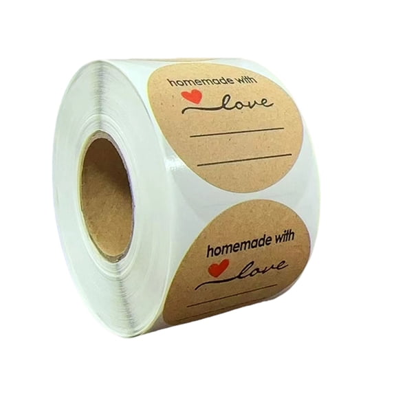 500Pcs Decorative Seal Labels Round Sticker For Homemade Crafts Gift Packages And Kitchen Jar Bottles Labelling Sticker