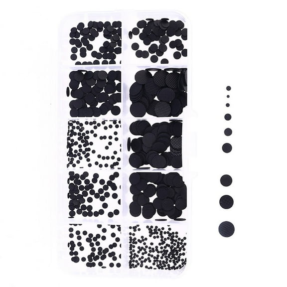 500Pcs Different Sizes Conductive Rubber Pads Keypad Repair Kit Rubber Buttons