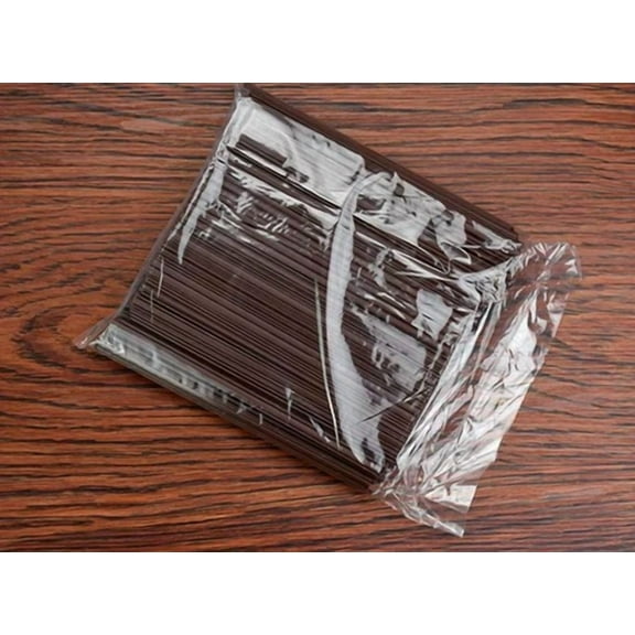 500Pcs Disposable Plastic Coffee Stirrer Straw Sip Stir Stick Brown