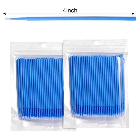 500Pcs Durable Micro Disposable Eyelash Extension Individual Applicators Mascara Brush for Make up and Clean and Compatible and Eyelash Dedicated