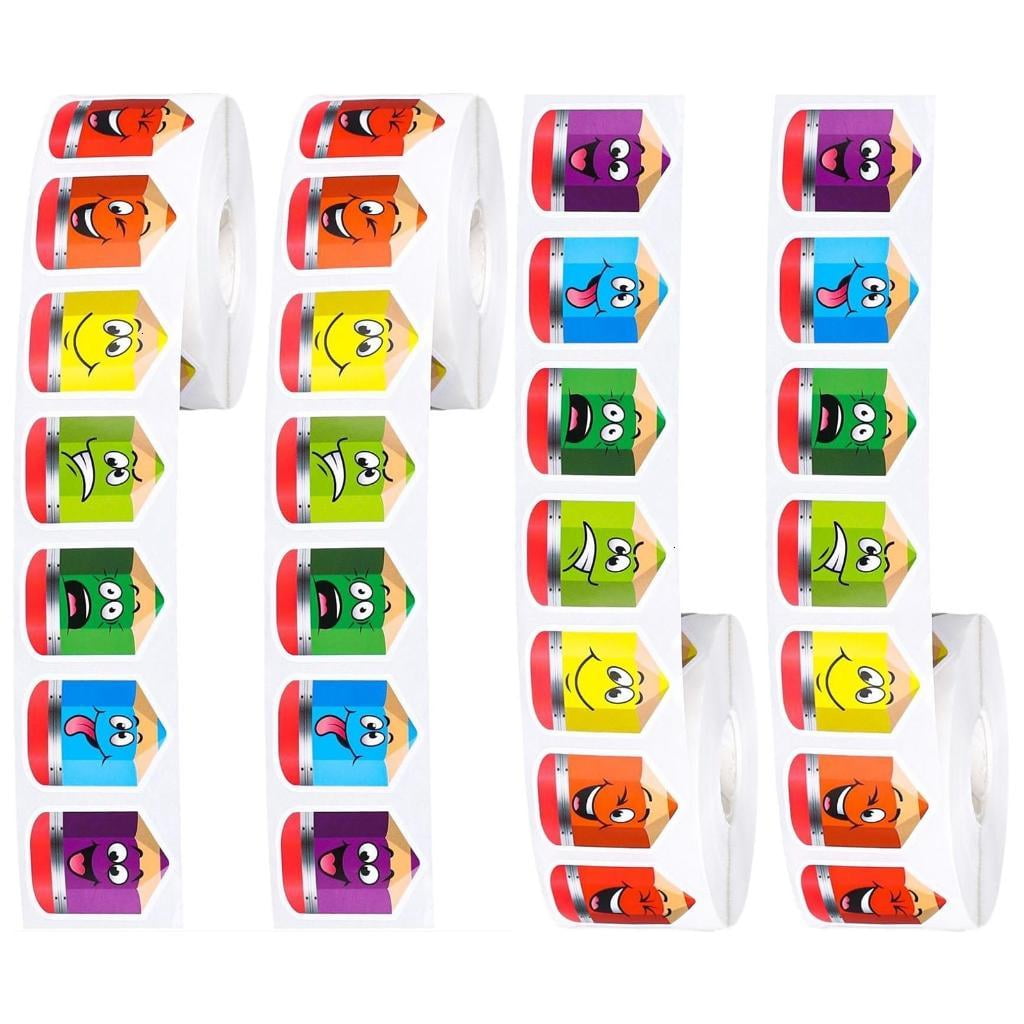 500Pcs Expression Sticker Roll Set for Educational Toys and Art Supplies