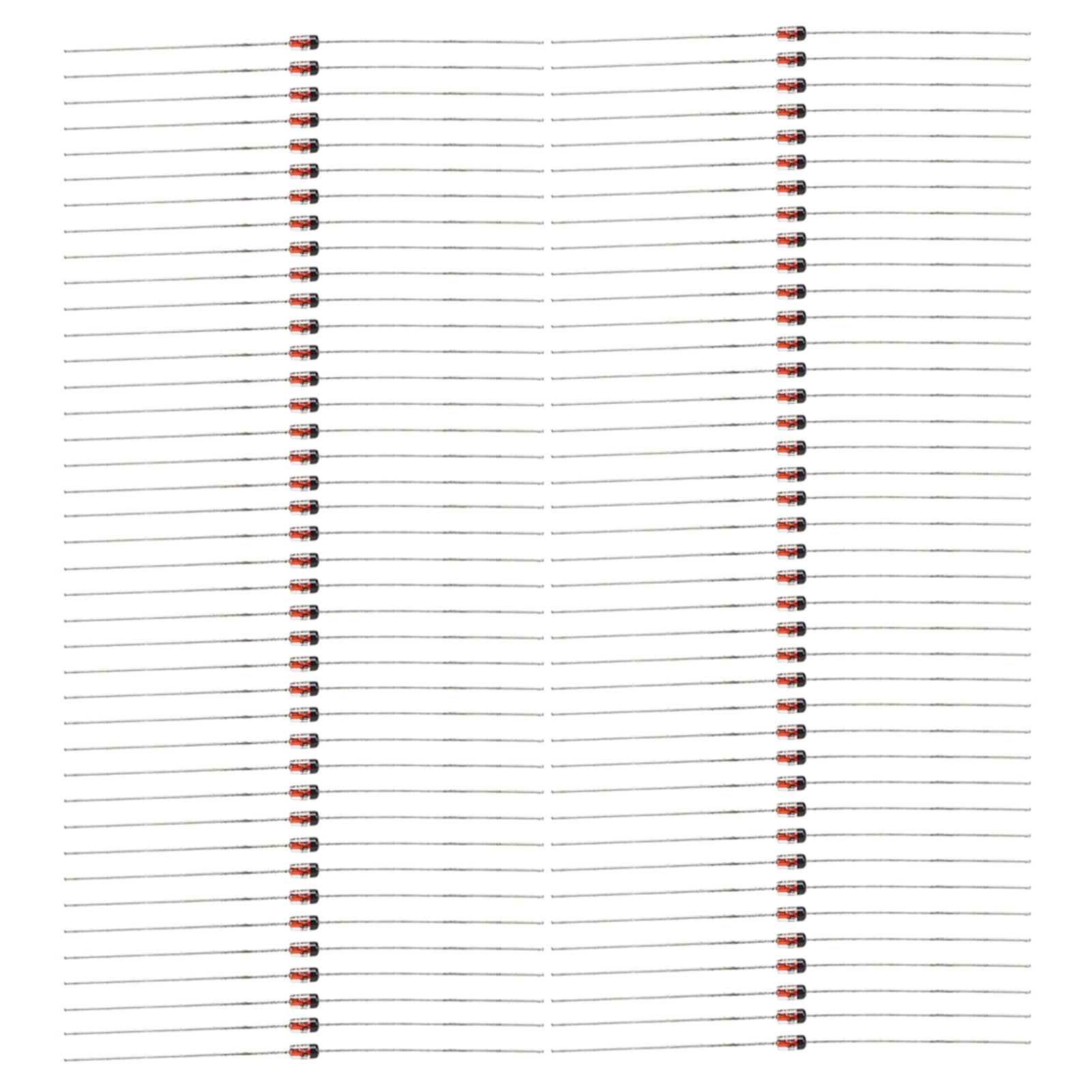 100 Stück Chanzon 1N4148 Kleinsignal-Schaltdiode – Hochgeschwindigkeitsdiode, 200 MA, 100 V, DO-35 (DO-204AH) Prototyping Diode