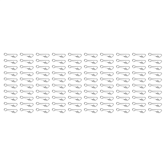 500Pcs Fishing Hooked Snap Links Fishing Swivel Snap Hook Line Connector Carp Fishing Tackle L-15Mm