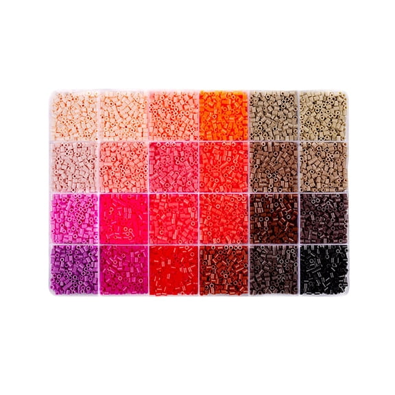 500Pcs Fuse Beads, Melty Iron Craft Beads, Multi-Color Bulk Fuse Beads, 24 Colors Craft Beads for DIY Art, Home Decor, Handmade Craft Projects, Compatible with Standard Pegboards Craft Accessories