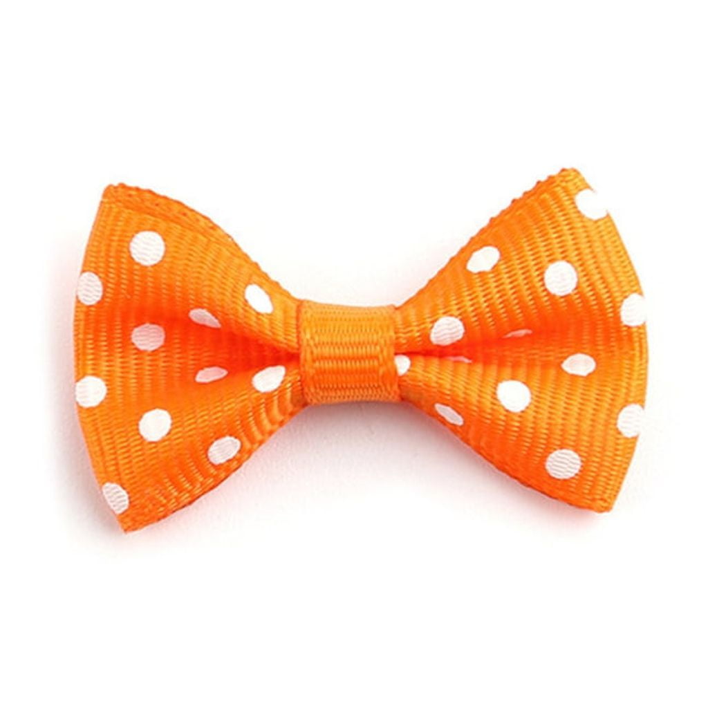 500Pcs Grosgrain Ribbon Bowknots Embellishments 4cm Bowknot for Hair Bow Hair Pin, Card Making Gift Wrap Decorations