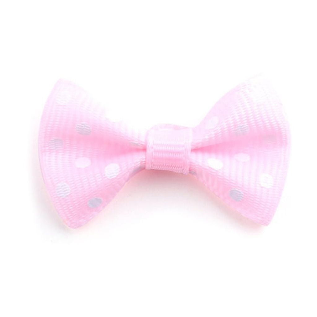 500Pcs Grosgrain Ribbon Bowknots Embellishments 4cm Bowknot for Hair Bow Hair Pin, Card Making Gift Wrap Decorations
